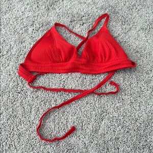 Red/Orange Triangle Bikini Top